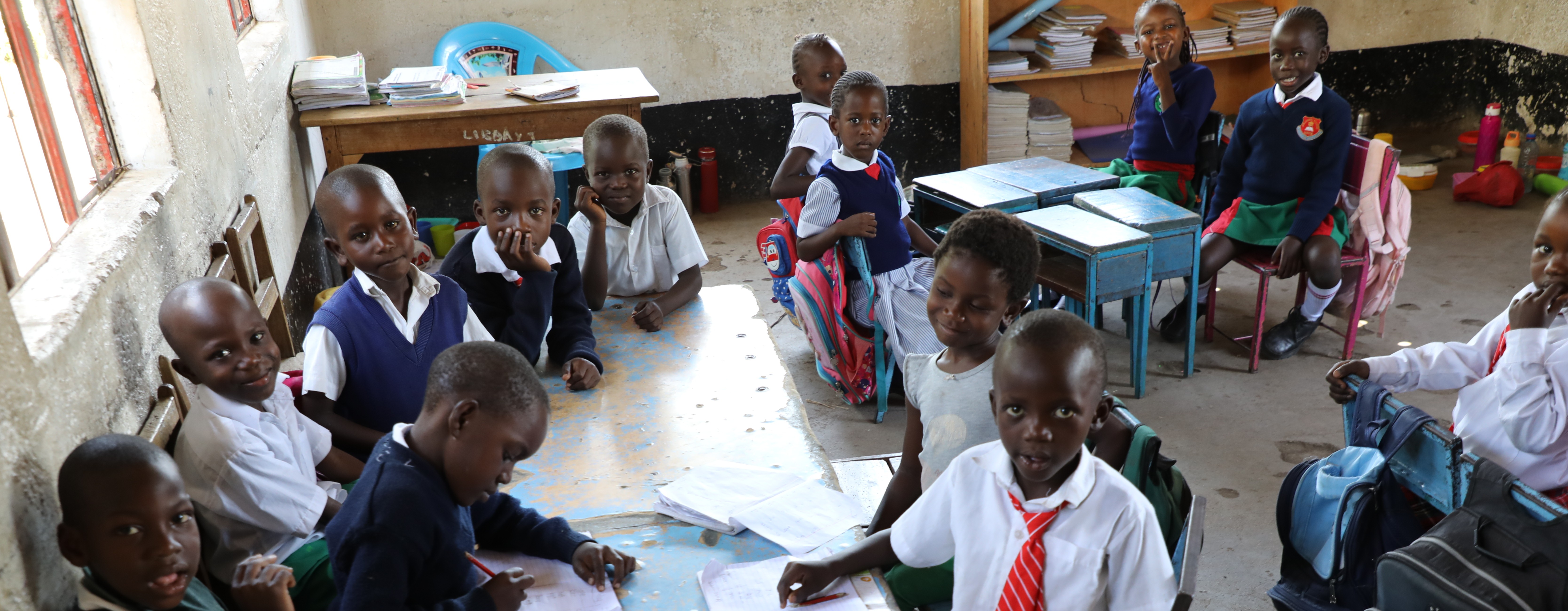ECDE learners in class